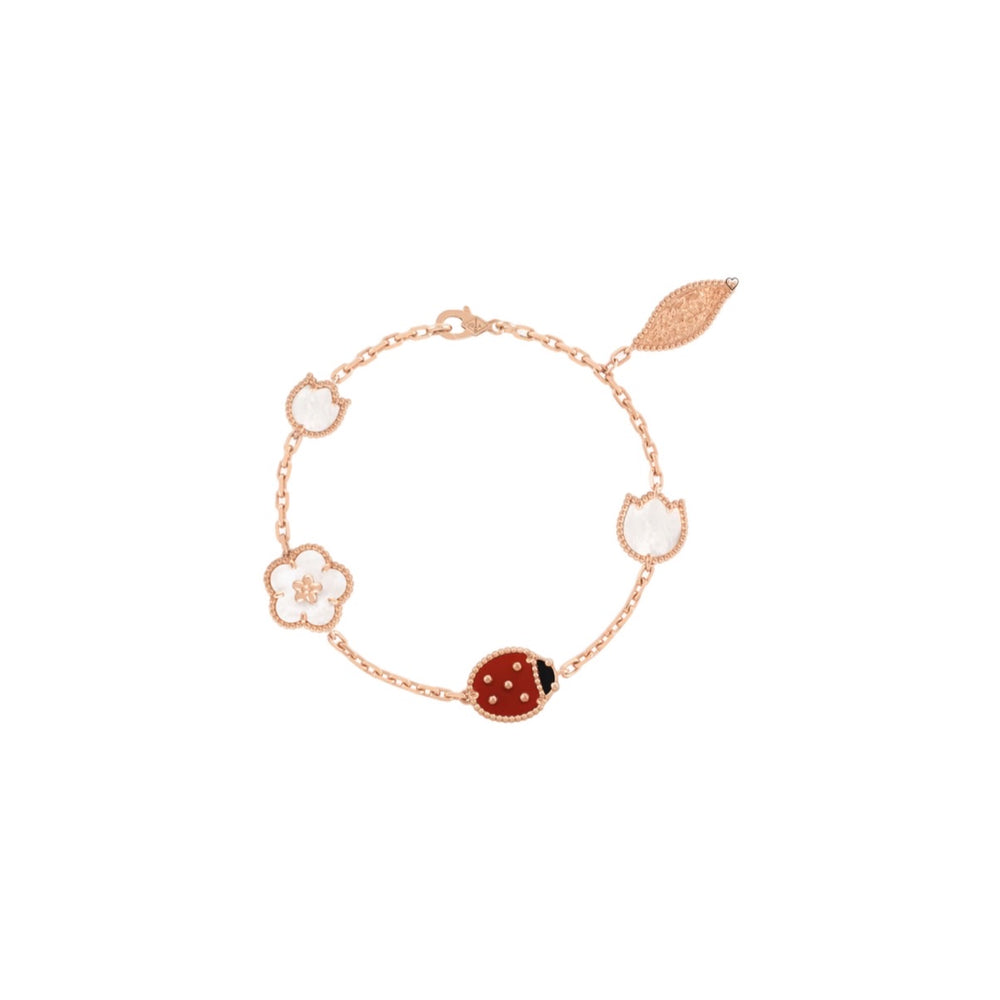 PULSERA LUCKY SPRING ROSE GOLD VF