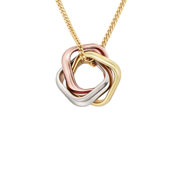 COLLAR TRINITY SILVER BLACK C