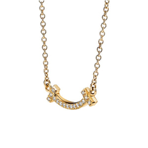 COLLAR SMILE GOLD CON ZIRCONIA SMALL