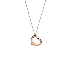 COLLAR OPEN HEART ROSE GOLD