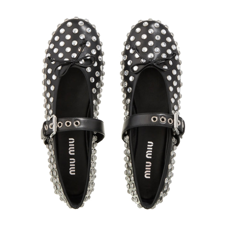BALLERINAS MM BLACK CON ZIRCONIAS