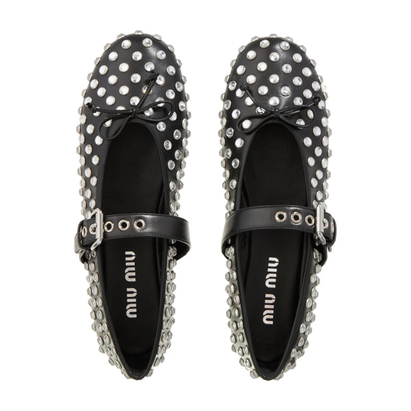 BALLERINAS MM BLACK CON ZIRCONIAS
