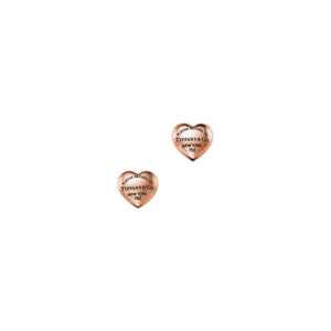 ARETES FULL HEART ROSE GOLD
