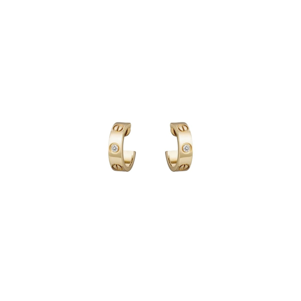 ARETES LOVE GOLD CON ZIRCONIA