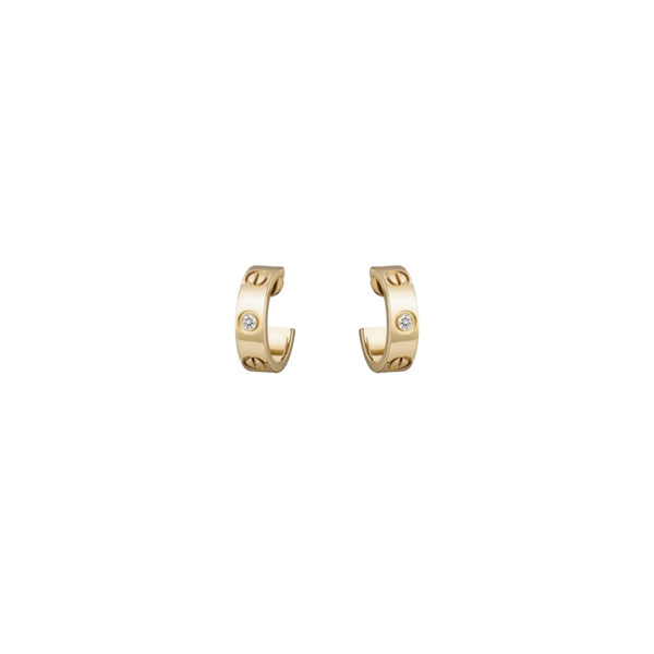 ARETES LOVE GOLD CON ZIRCONIA