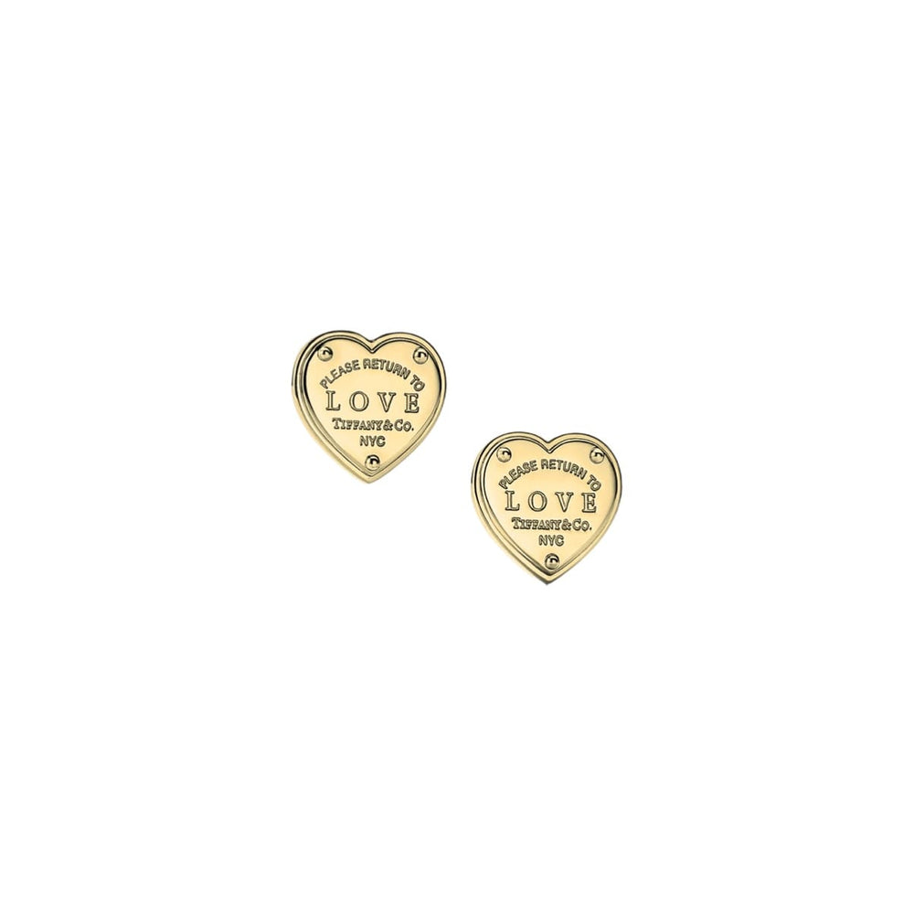 ARETES CORAZÓN PLACA GRABADO GOLD