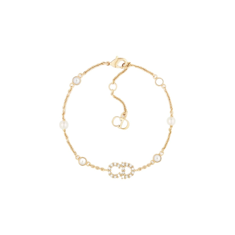 PULSERA CD GOLD CON PERLA Y ZIRCONIA