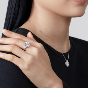 COLLAR TREBOL SILVER