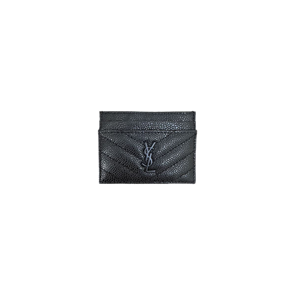 TARJETERO YSL LOGO BLACK