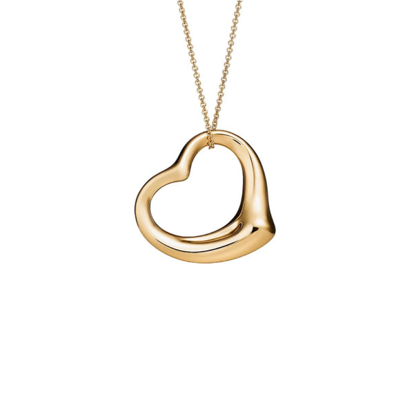 COLLAR OPEN HEART GOLD
