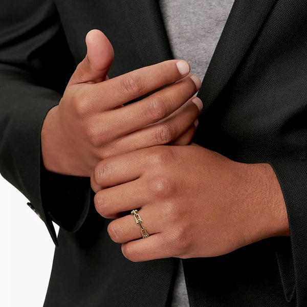 ANILLO ESLABÓN GOLD