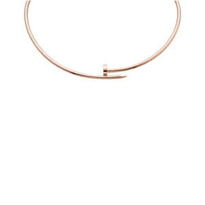 COLLAR CLAVO ROUND ROSEGOLD