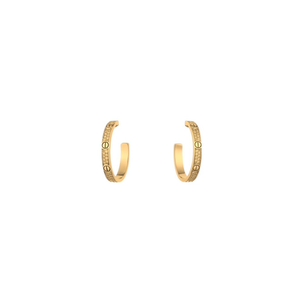 ARETES LOVE CON MICRO ZIRCONIAS GOLD C
