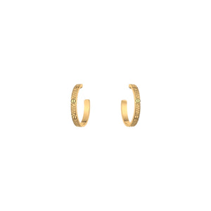 ARETES LOVE CON MICRO ZIRCONIAS GOLD C