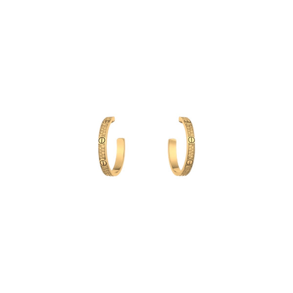 ARETES LOVE CON MICRO ZIRCONIAS GOLD C