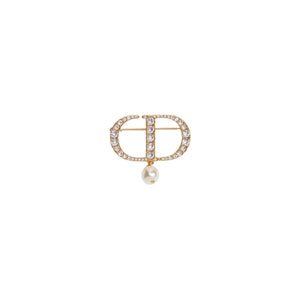 BROCHE CD PETIT PEARL GOLD
