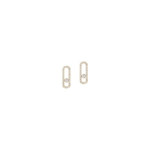 ARETES MOVE UNO GOLD ZIRCONIAS