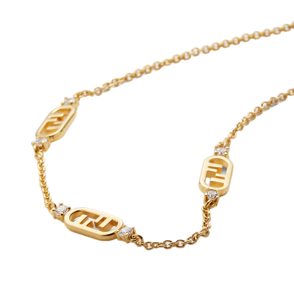 COLLAR F O'LOCK TRIPLE GOLD