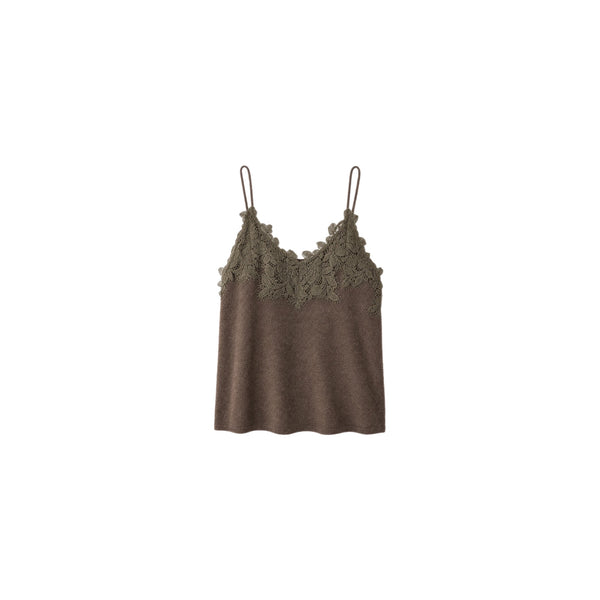 BLUSA ENCAJE CASHMERE BROWN JW