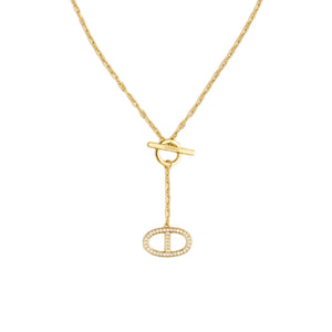COLLAR H CHAINE D'ANCRE GOLD