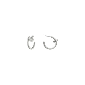 ARETES CLAVO SILVER