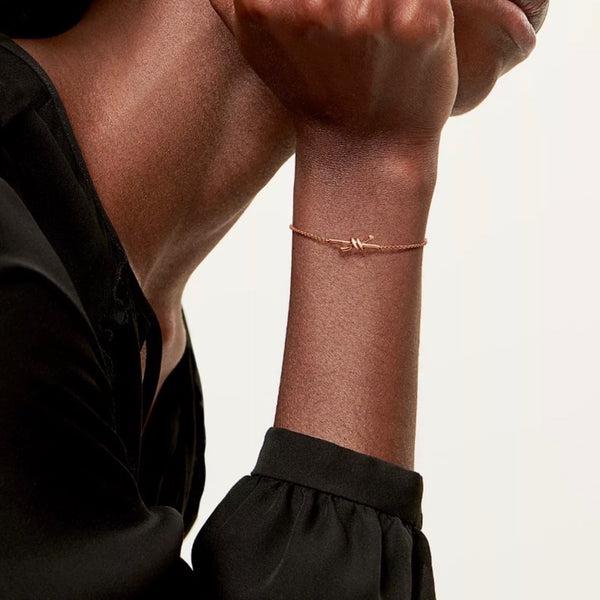 PULSERA KNOT CADENA ROSE GOLD