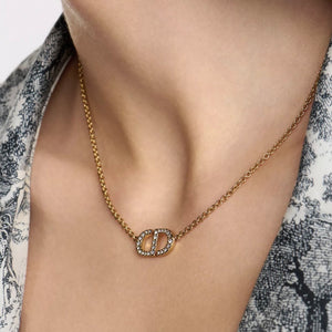COLLAR CD GOLD ZIRCONIAS