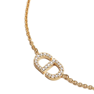 COLLAR CD GOLD ZIRCONIAS