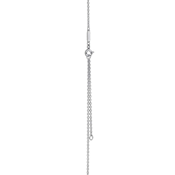 COLLAR KNOT SILVER ZIRCONIAS