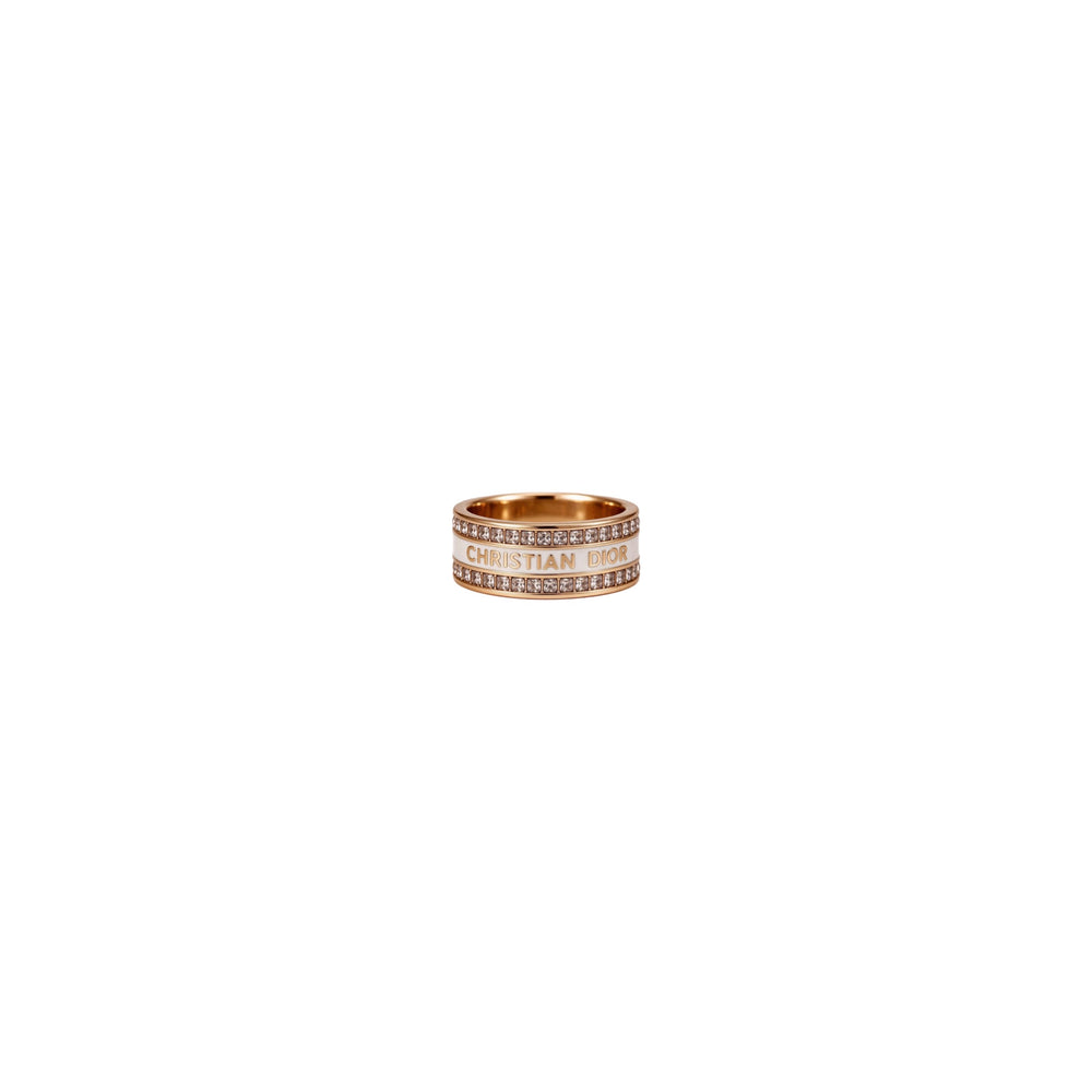 ANILLO CD GOLD WHITE CON ZIRCONIA DELGADO