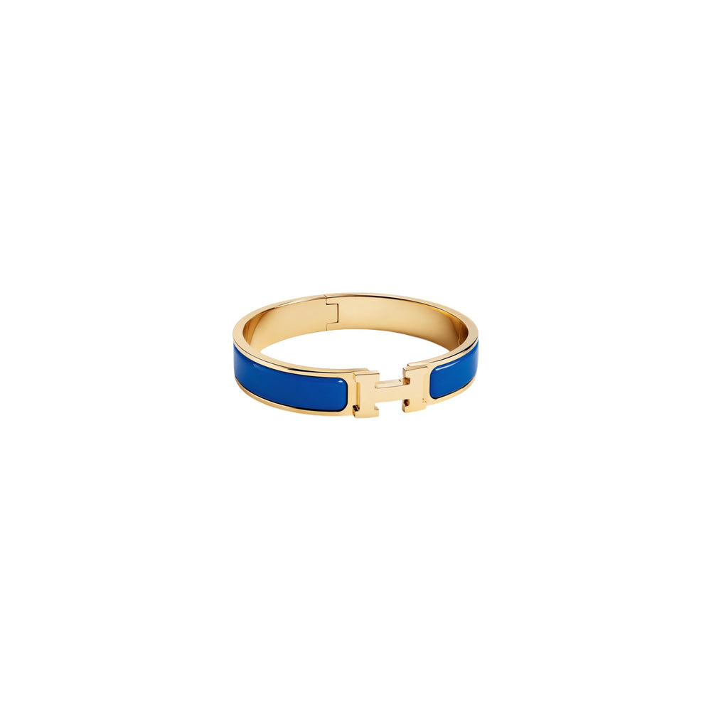 PULSERA CLIC H GOLD BLUE