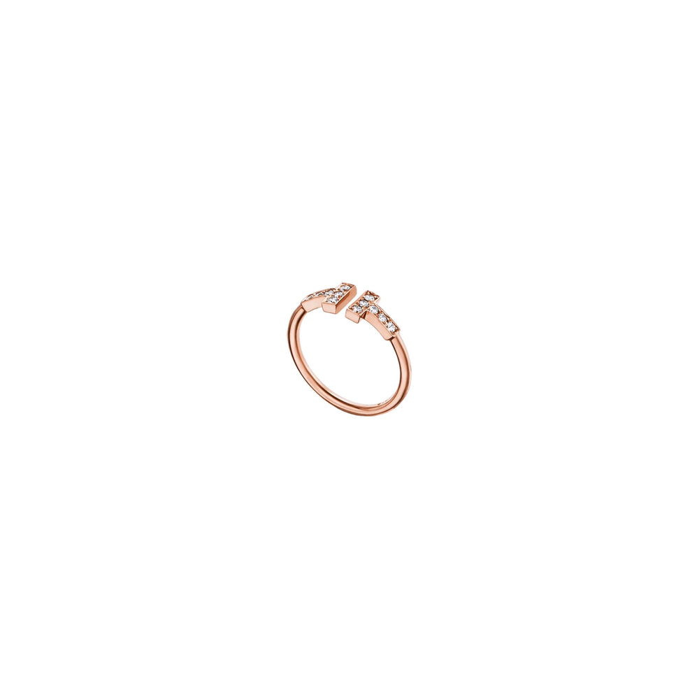 ANILLO T ZIRCONIAS ROSE GOLD