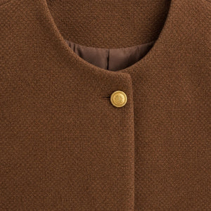 ABRIGO BOTONES BROWN JW