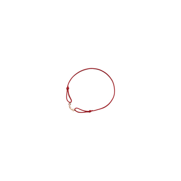 PULSERA SMILE DE TELA RED