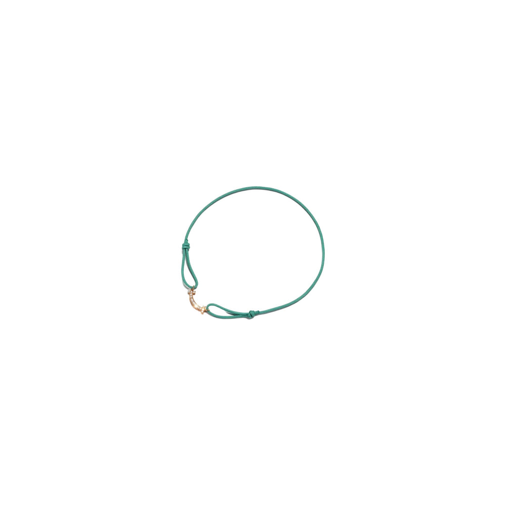 PULSERA SMILE DE TELA BABY BLUE