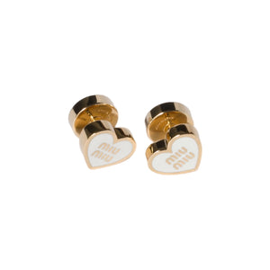 ARETES MM HEART GOLD WHITE