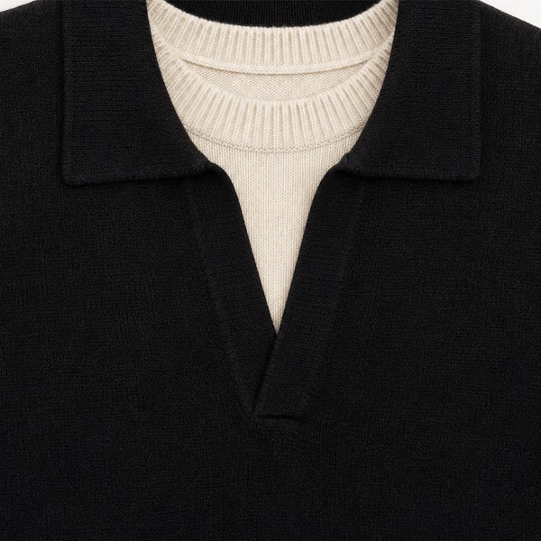 SUETER MEN HALF CASHMERE BLACK