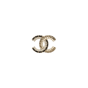 BROCHE CC PEARLS BLACK