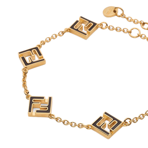 PULSERA F FOREVER BLACK GOLD