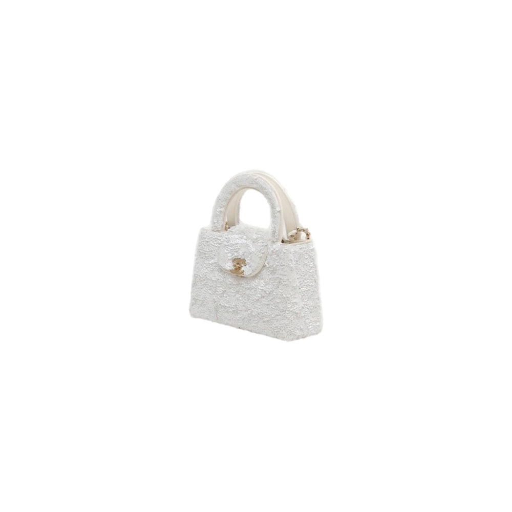 BOLSO CC SEQUINS WHITE
