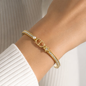 BRAZALETE CD PETIT MULTI GOLD