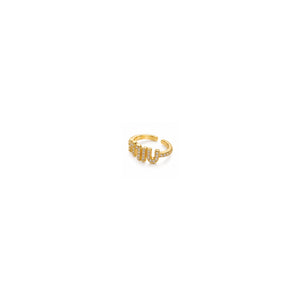 ANILLO MM GOLD ZIRCONIAS