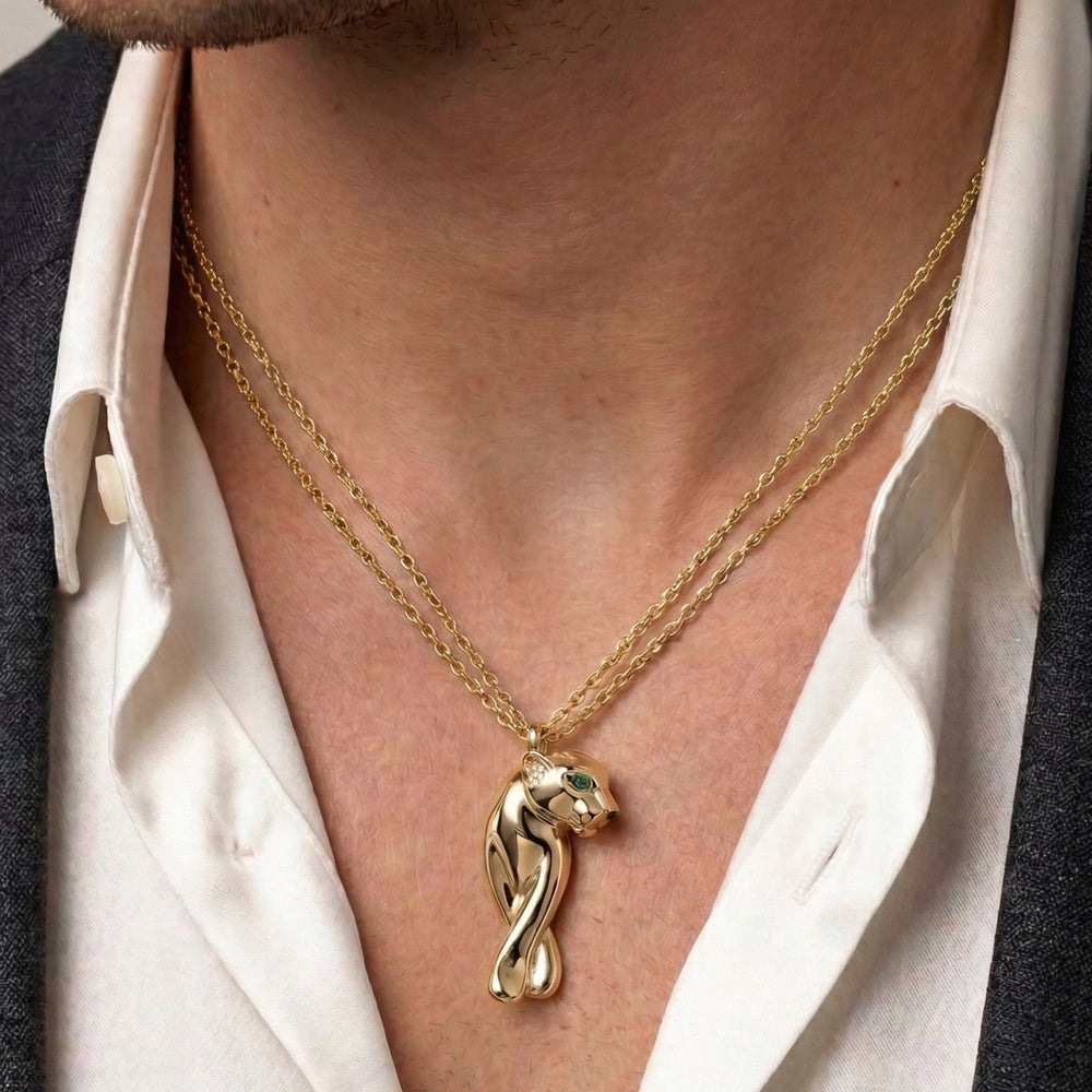 COLLAR PANTHERE LISO GOLD