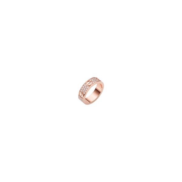 ANILLO LOVE ROSE GOLD CON MICROZIRCONIAS