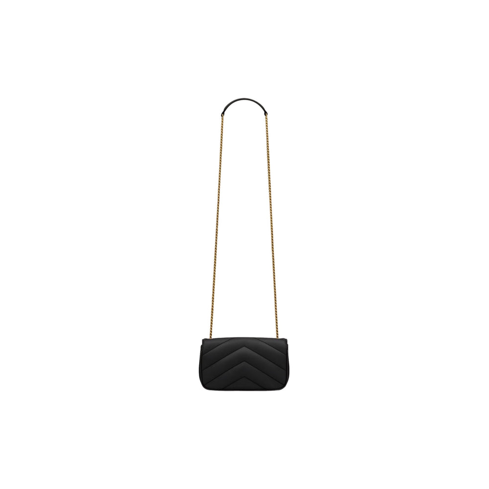 BOLSO YSL LOULOU MINI BLACK GOLD
