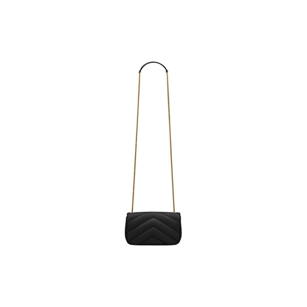 BOLSO YSL LOULOU MINI BLACK GOLD