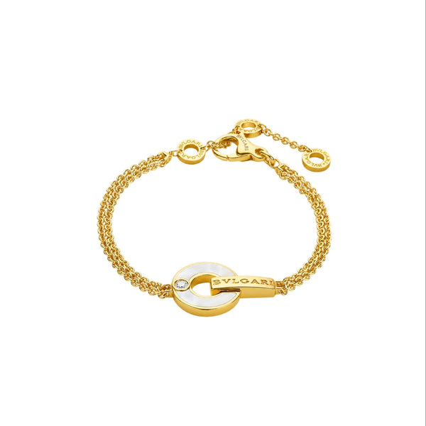 PULSERA BV GOLD CON ZIRCONIA