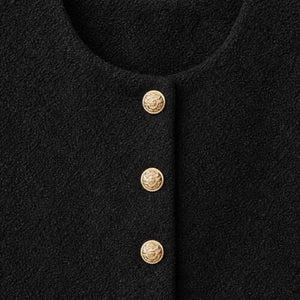 ABRIGO BOTONES BLACK JW