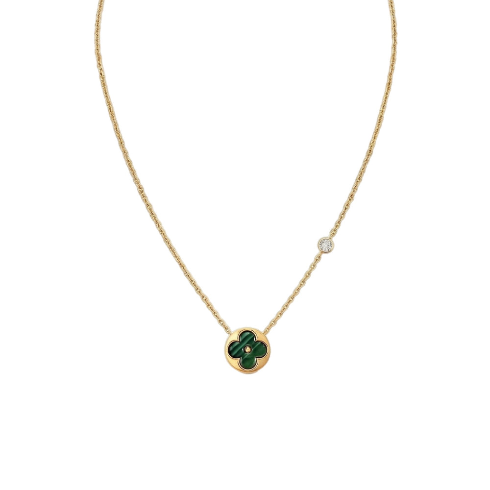 COLLAR SUN GREEN BLOSSOM GOLD