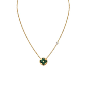 COLLAR SUN GREEN BLOSSOM GOLD